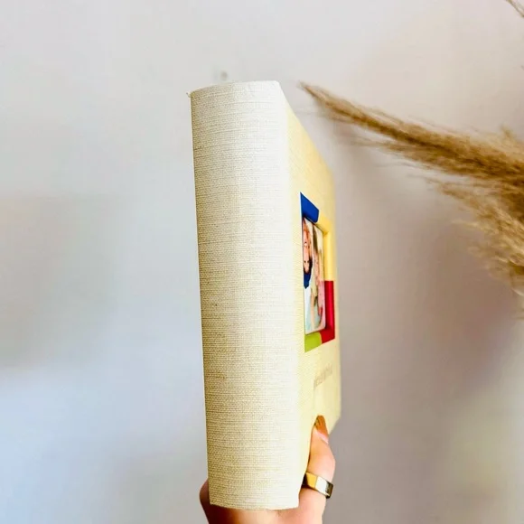 NEW VINTAGE HALLMARK 90s Y2K Beige Stripe Picture Album Photo Coffee Table Book - Picture 2 of 10